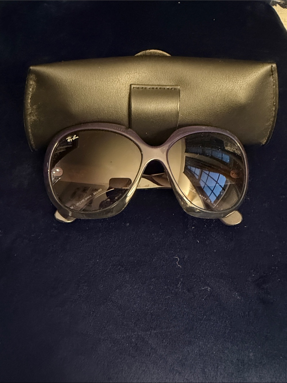 Ray-Ban Women's Purple Gradient Oversized Sunglasses - Picture 2 of 6